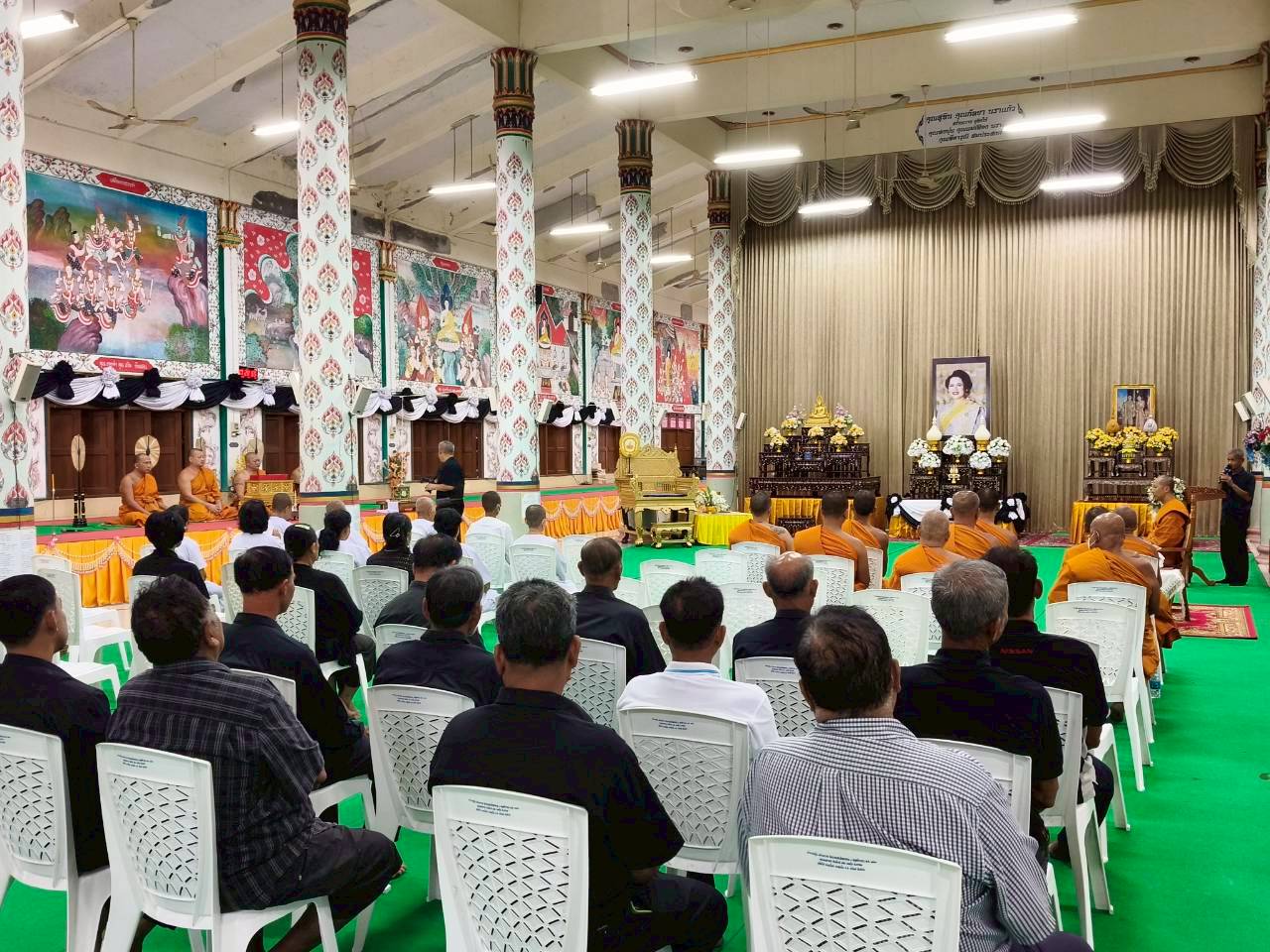 พิธีบำเพ็ญกุศลสวดพระอภิธรรมถวายเป็นพระราชกุศล