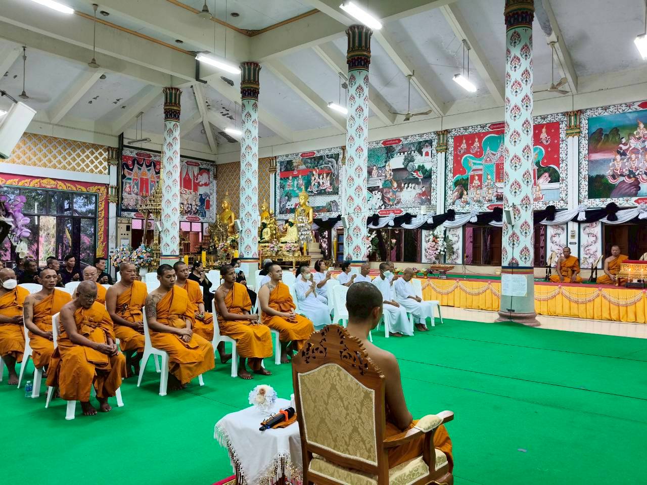 หลวงพ่อพระครูโสภณสุตาธารเป็นประธานฝ่ายสงฆ์