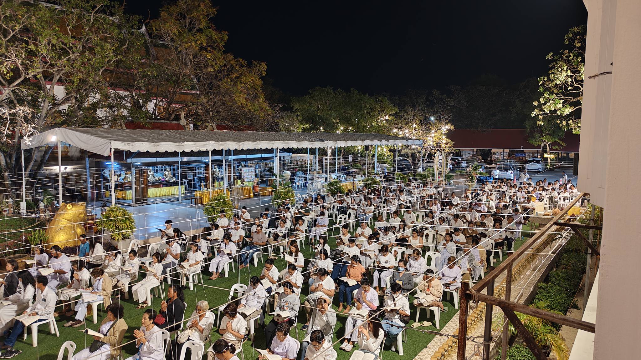 บรรยากาศสวดมนต์ข้ามปี วัดปานประสิทธาราม